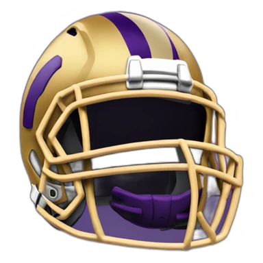 american-football-bland-dark-purple-and-gold-helmet sticker