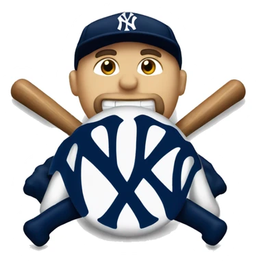 Only Yankees logo, clean sticker