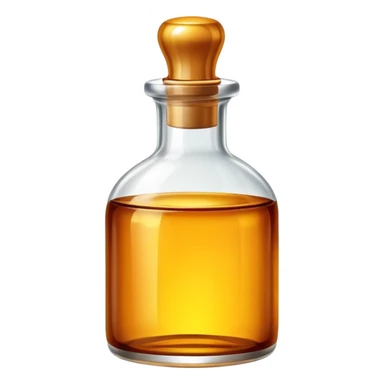 Bottle of hair oil. sticker