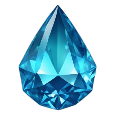 Blue brilliant diamond sticker