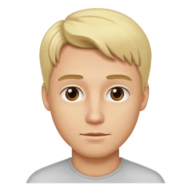 blonde guy with girl features sticker