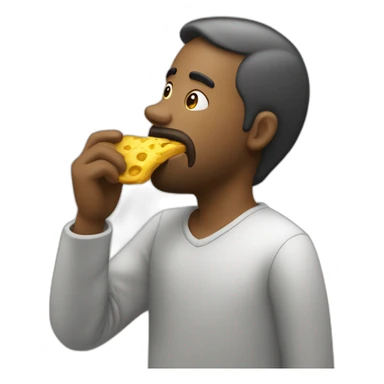 homme qui mange une glacr sticker