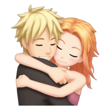 natsu hug lucy sticker