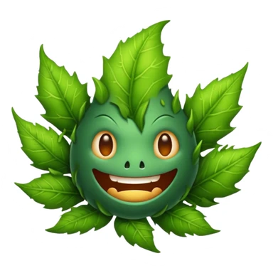 moss spirit chaotic grin leaf storm sticker