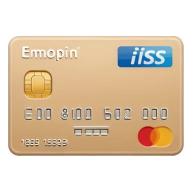 bank card beige sticker