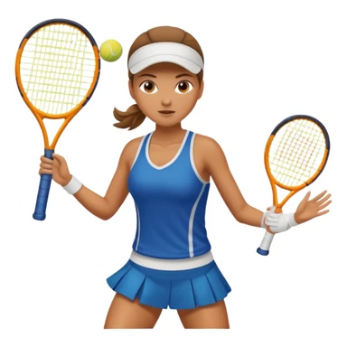 women playing tennis  sticker
