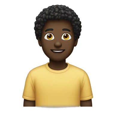 Menino negro com blusa de moletom Branco  sticker