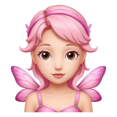 Pink fairy sticker