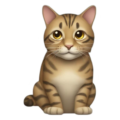 Un gros chat sticker