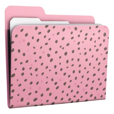 Light pink cheetah print file folder sticker