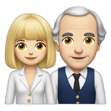 Michel berger et France gall sticker