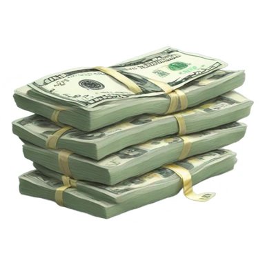 A massage table with a giant pile of cash on top  sticker