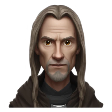 hyperrealist sith jedi in world of warcraft without facial hair sticker