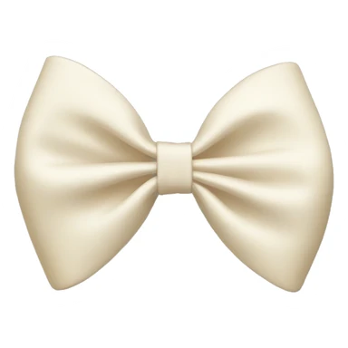 Cream hair bow  sticker