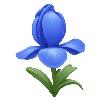 Blue bonnet flower sticker