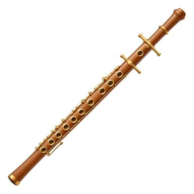 wooden flute sticker