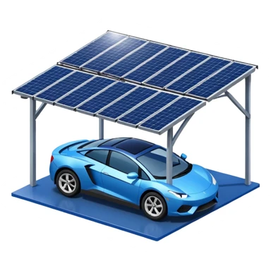Solar carport emoji sticker