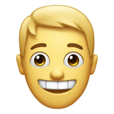 emoji winking and tapping their head sticker