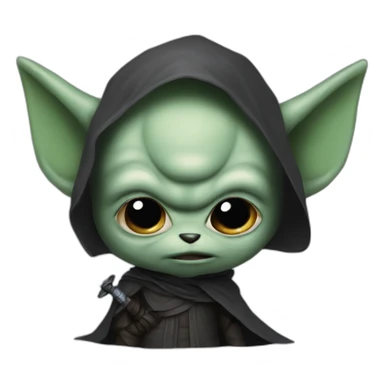 Grogu as a Sith sticker