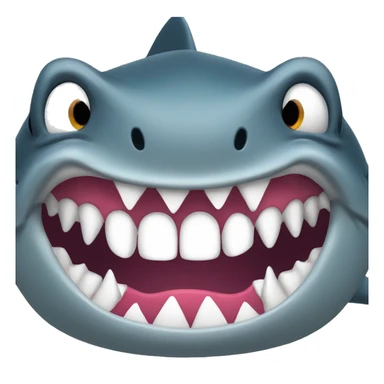 shark with grillz sticker