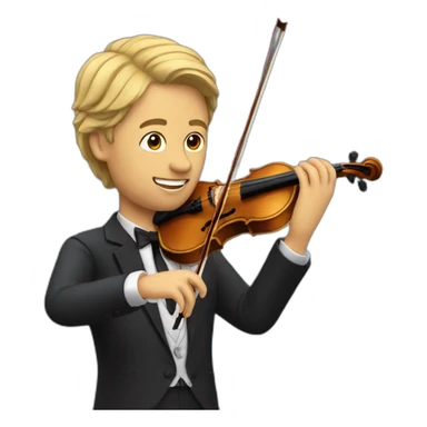 a violinist sticker
