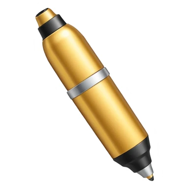 golden permanent marker emoji, with a tip sticker