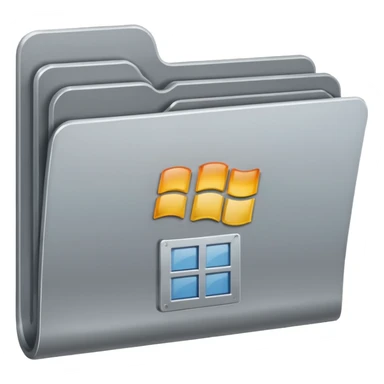 carpeta de windos sin cara sticker