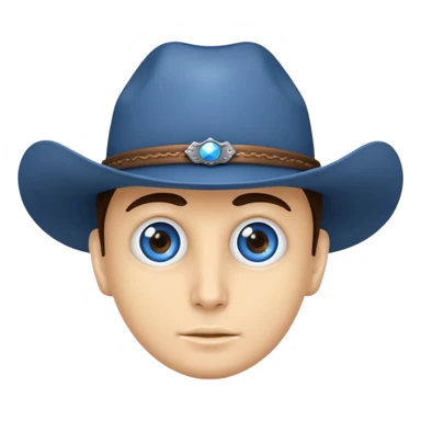 Eyes with cowboy hats sticker