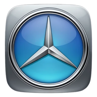 Mercedes logo sticker