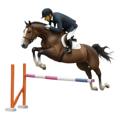 Horse jumping  sticker