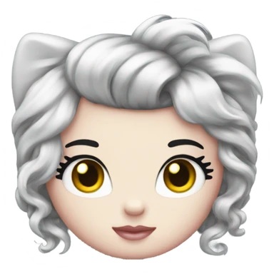 Hello kitty with lashes sticker