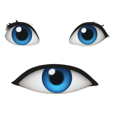 BLUE CONTACT LENSES  sticker