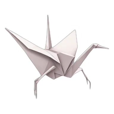 origami crane sticker