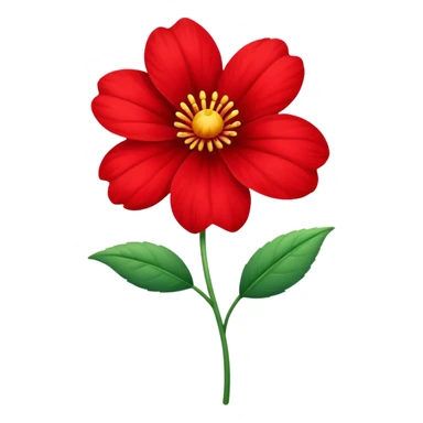 Red flover sticker