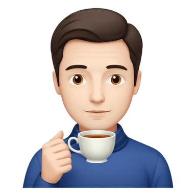 A british man with lots of tea sticker