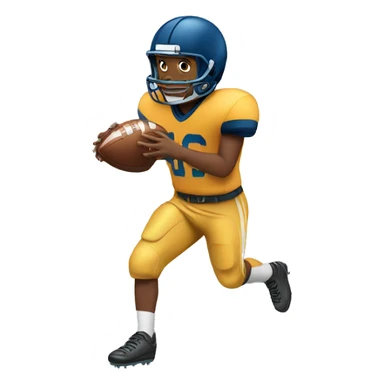 a boy playing football sticker