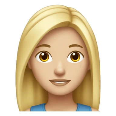 a blonde white girl working sticker