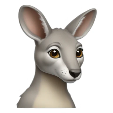 Kangourou bleu sticker