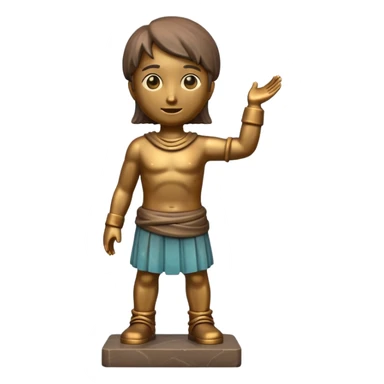 You are creating 4 in one image, make ONE bronze one  sticker