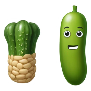 Pickle and a peanut sticker