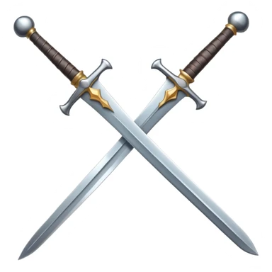 small size cartoonish sword sticker
