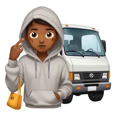 vandalizing a truck sticker