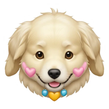 White golden retriever  sticker