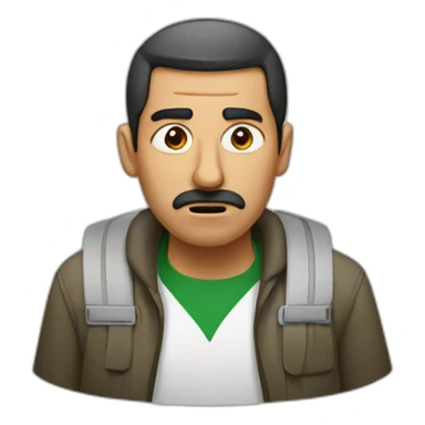 Irritated Algerian man sticker