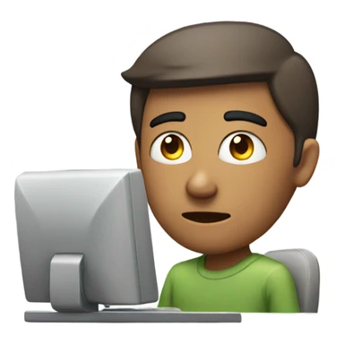 Eyes glued to screen  sticker