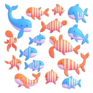 sea creatures sticker
