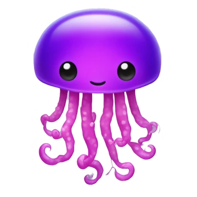 pink and purple jellyfish sticker