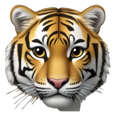 Cœur avec une tête de tigresse sticker