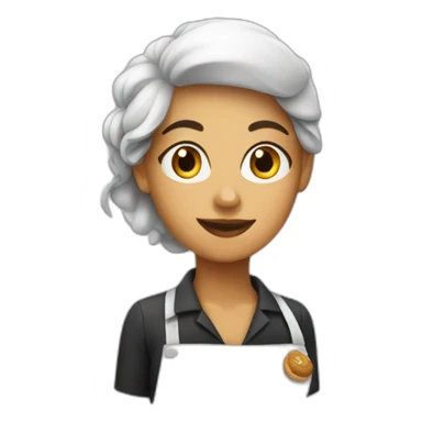 Barista woman sticker