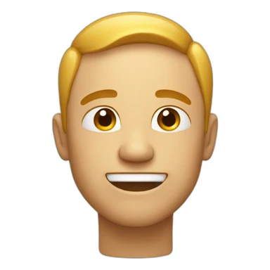 Man smiling and sweating sticker